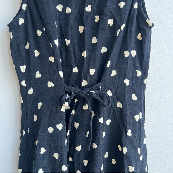 Reformation Black and White Heart Print Mini Dress - Picture 4 of 6